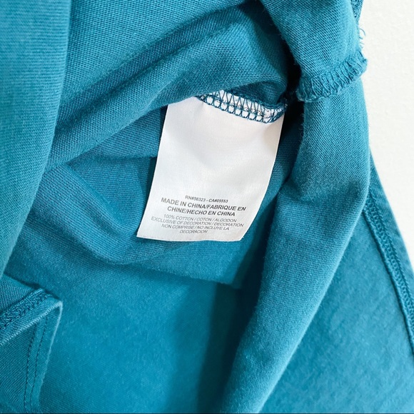 Teal Nike Spirit Jersey 3/4 Sleeve Tee - Picture 10 of 12